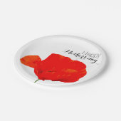 POPPYコレクション06母の日紙プレート ペーパープレート (アングル)