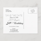 POPPYコレクション30th Birthday日付を保存 案内ポストカード (裏面)