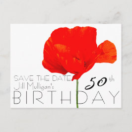 POPPYコレクション50誕生日日付の保存 案内ポストカード