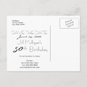 POPPYコレクション50誕生日日付の保存 案内ポストカード (裏面)