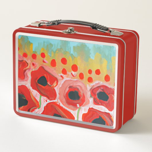 Poppyフィールドコレクション メタルランチボックス (正面)