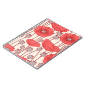 Poppyフィールドダンス：シームレスなフローララプソディ ノートブック (左側)