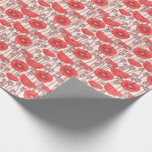 Poppyフィールドダンス:シームレスなフローララプソディ ラッピングペーパー (角)