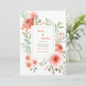 Poppyフレームセーブ・ザ・デート案内 案内状 (スタンド正面)