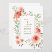 Poppyフレームセーブ・ザ・デート案内 案内状 (正面/裏面)