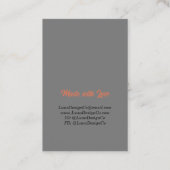 Poppyフローラジュエリーピン名刺 名刺 (裏面)