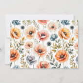 POPPYメーソンジャールブライダルシャワー招待 シーズンカード (裏面)