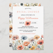 POPPYメーソンジャールブライダルシャワー招待 シーズンカード (正面/裏面)