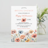 POPPYメーソンジャールブライダルシャワー招待 シーズンカード (スタンド正面)