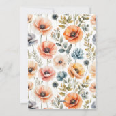 POPPYメーソンジャールブライダルシャワー招待 シーズンカード (裏面)