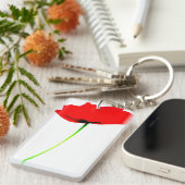 POPPYラブリパーソナライズされたー2面キーチェーン キーホルダー (正面右)