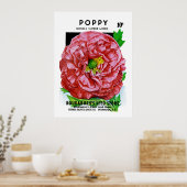 Poppyヴィンテージシードパケット ポスター (キッチン)