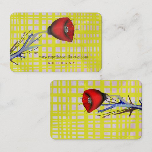 Poppy名刺 名刺 (正面/裏面)