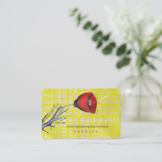 Poppy名刺 名刺 (スタンド正面)