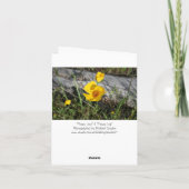 Poppy横向き、ノートカ空白のード カード (裏面)