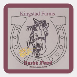 Poppy笑顔のステッ食べ物を与えクを追加する スクエアシール