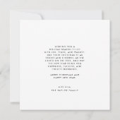 POPPY赤い写真メリーユニークスモダン・クリスマス シーズンカード (裏面)