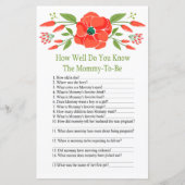 Poppy赤ちゃんシャワーゲームをどれだけ知っているか (正面)