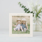 POPPY金ゴールドフォトメユニークリーモダンクリスマス シーズンカード (スタンド正面)