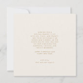 POPPY金ゴールドフォトメユニークリーモダンクリスマス シーズンカード (裏面)