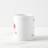 Poppy Birth Month Flower コーヒーマグカップ (中央)