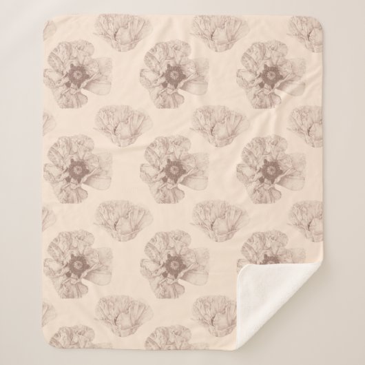 Poppy Botanical  シェルパブランケット (正面)