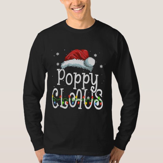 Poppy Claus Shirt Christmas Pajama Family Tシャツ (正面)
