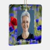 Poppy Cornflower Meadow Memorial Pocket Keepsake セラミックオーナメント (右)