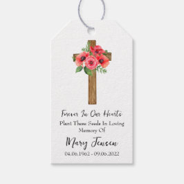 Poppy Cross Memorial Funeral Seed Packet  ギフトタグ