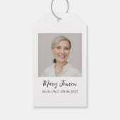 Poppy Cross Memorial Funeral Seed Packet  ギフトタグ (裏面)