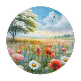 Poppy Daisy Meadow Cutting Board カッティングボード