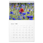 Poppy family photo for grandparents Calendar カレンダー (1月 2026)