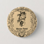 POPPY FEED BAG HORSE Button 缶バッジ (正面)