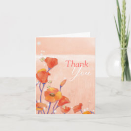 Poppy Field 結婚's Thank You サンキューカード