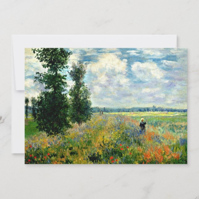 Poppy Field, Argenteuil -ファインアートby Claude Monet (正面)