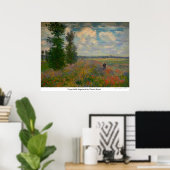 Poppy field, Argenteuil by Claude Monet ポスター (ホームオフィス)