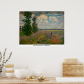 Poppy field, Argenteuil by Claude Monet ポスター (キッチン)