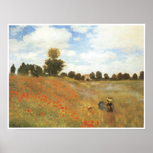 Poppy Field at Argenteuil, 1873 ポスター (正面)