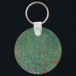 Poppy Field by Gustav Klimt, Vintage Art Nouveau キーホルダー<br><div class="desc">Poppy Field (1907) by Gustav Klimt is a vintage Victorian Era fine art symbolism floral landscape painting. A nature scene with a large meadow with blooming red poppy flowers. It's spring and the poppies and fruit trees are in bloom. About the artist: Gustav Klimt (1862-1918) was an Austrian Symbolist painter...</div>