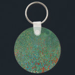 Poppy Field by Gustav Klimt, Vintage Art Nouveau キーホルダー<br><div class="desc">Poppy Field (1907) by Gustav Klimt is a vintage Victorian Era fine art symbolism floral landscape painting. A nature scene with a large meadow with blooming red poppy flowers. It's spring and the poppies and fruit trees are in bloom. About the artist: Gustav Klimt (1862-1918) was an Austrian Symbolist painter...</div>