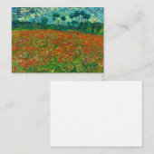 Poppy Field by Vincent van Gogh ノートカード (正面/裏面)