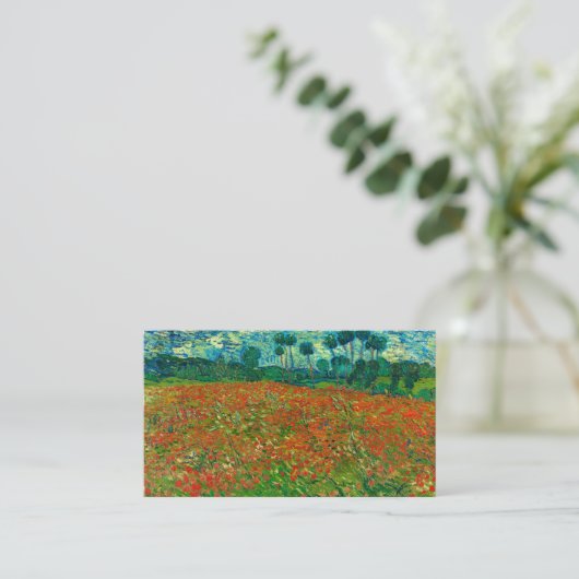 Poppy Field by Vincent van Gogh 名刺 (スタンド正面)