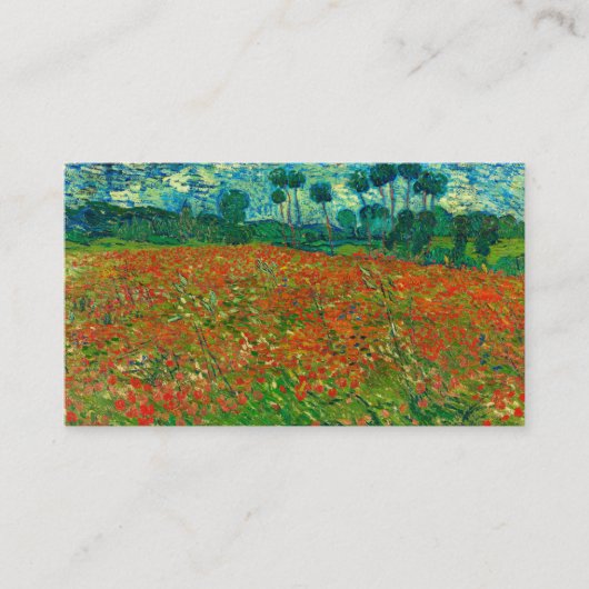 Poppy Field by Vincent van Gogh 名刺 (正面)