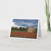 Poppy Field Landscapeカード カード (正面)