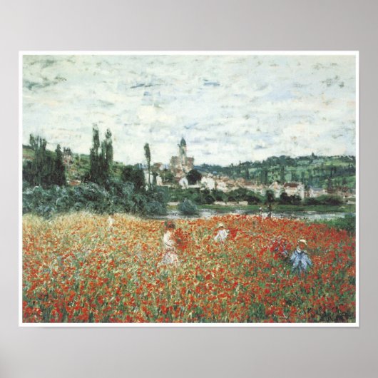 Poppy Field near Vetheuil, 1879 ポスター (正面)