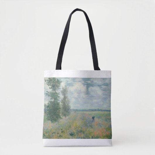 Poppy Fields near Argenteuil by Claude Monet トートバッグ (正面)