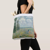 Poppy Fields near Argenteuil by Claude Monet トートバッグ (クローズアップ)