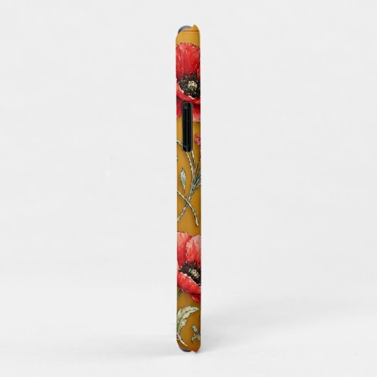 Poppy fleur golden design Case-Mate iPhoneケース (裏面/右)