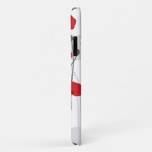 Poppy flower gift botanical pretty monogram Case-Mate iPhoneケース (裏面/右)