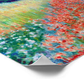 Poppy Flowers in a Field, Claude Monet ポスター (角)